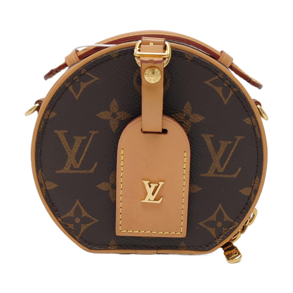 BOITE CHAPEAU Mini Monogram Coated Canvas Brown