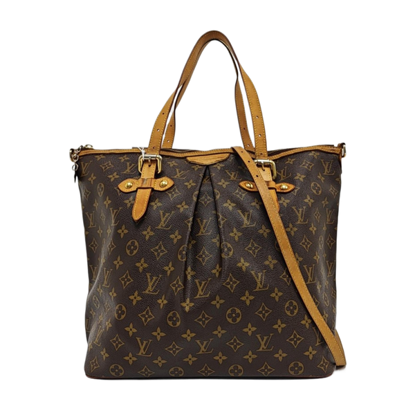 PALERMO GM Monogram Coated Canvas Brown
