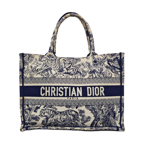 Book Tote Medium Canvas Blue