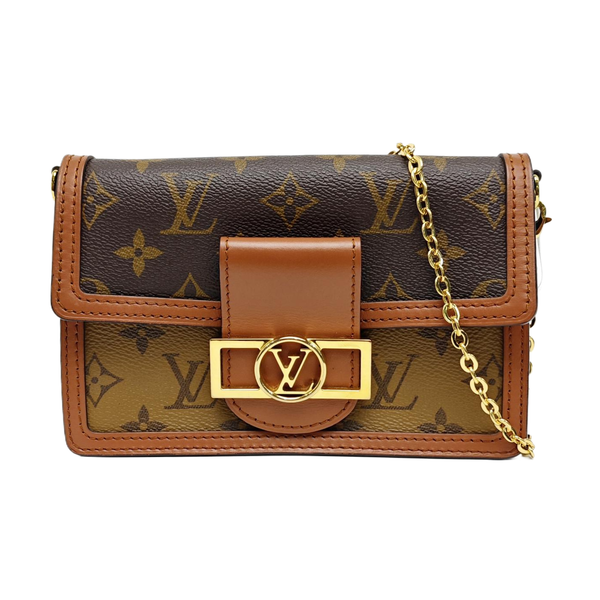 DAUPHINE WOC Monogram Coated Canvas Brown