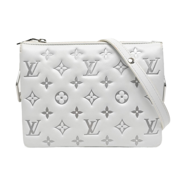 COUSSIN BB Monogram Lambskin White