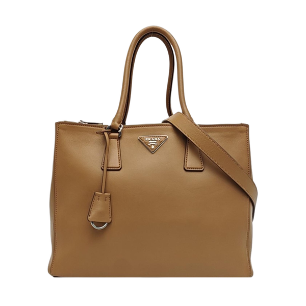 Galleria Large Calfskin Brown