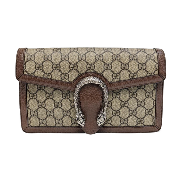Authenticated pre-owned Dionysus Monogram Coated Canvas Beige - Clutch at Looply