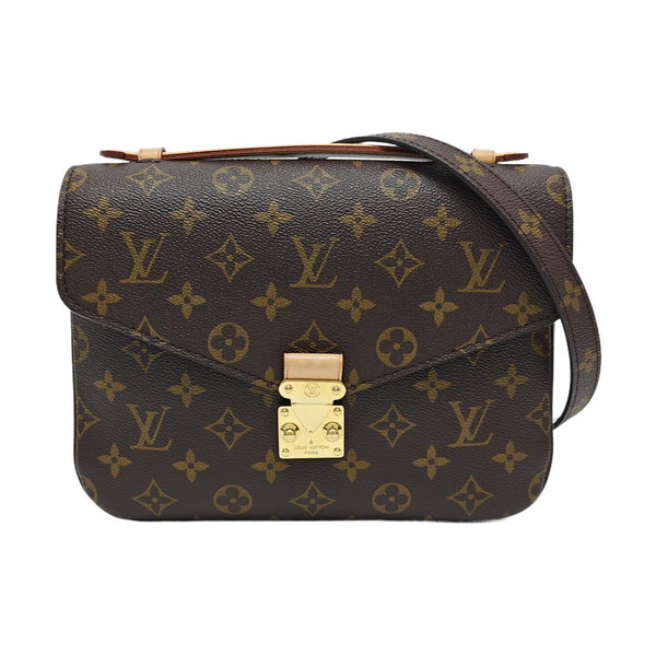 MÉTIS MM Monogram Coated Canvas Brown