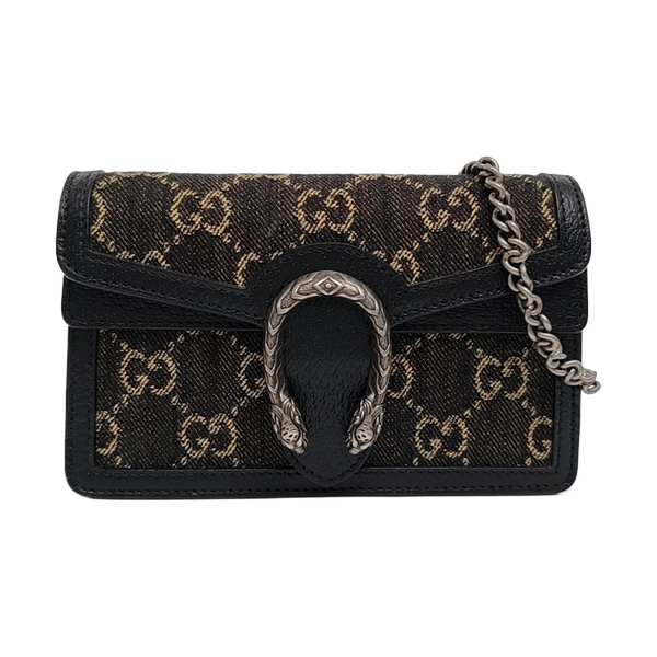 Authenticated pre-owned Dionysus Super Mini Monogram Denim Black - Shoulder Bag at Looply