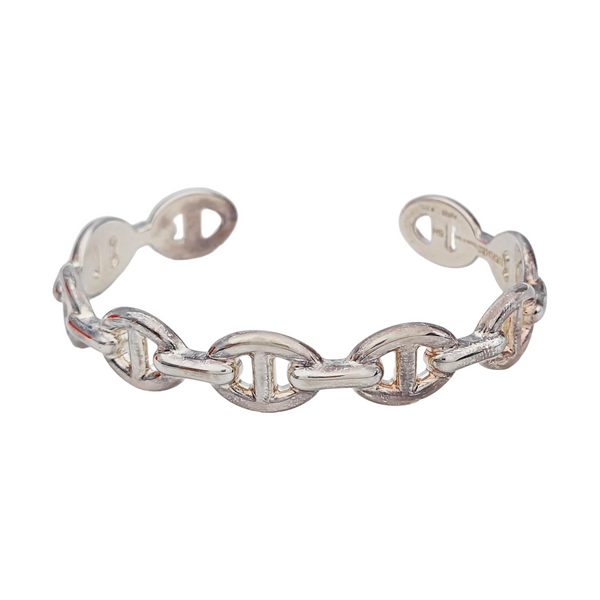 Chaine D'ancre Enchainee 925 Sterling Silver Bangle