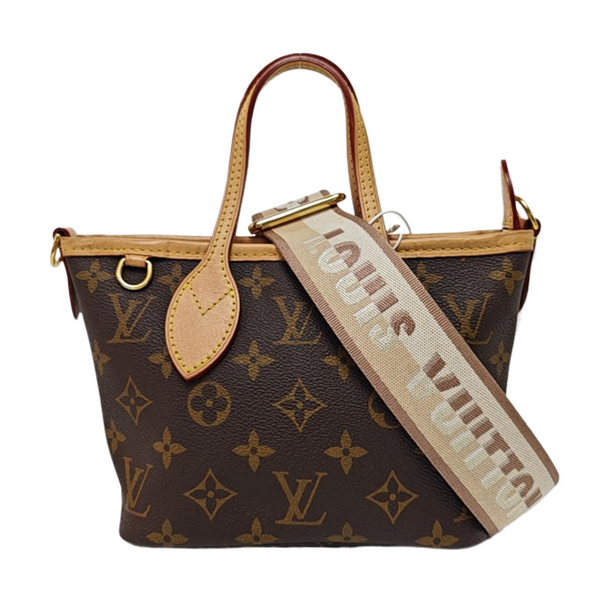 NEVERFULL BB Monogram Coated Canvas Brown