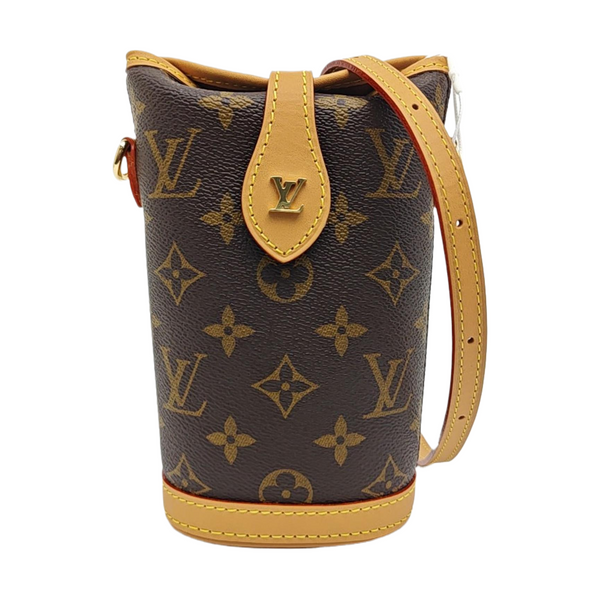 FOLD ME Monogram Coated Canvas Brown
