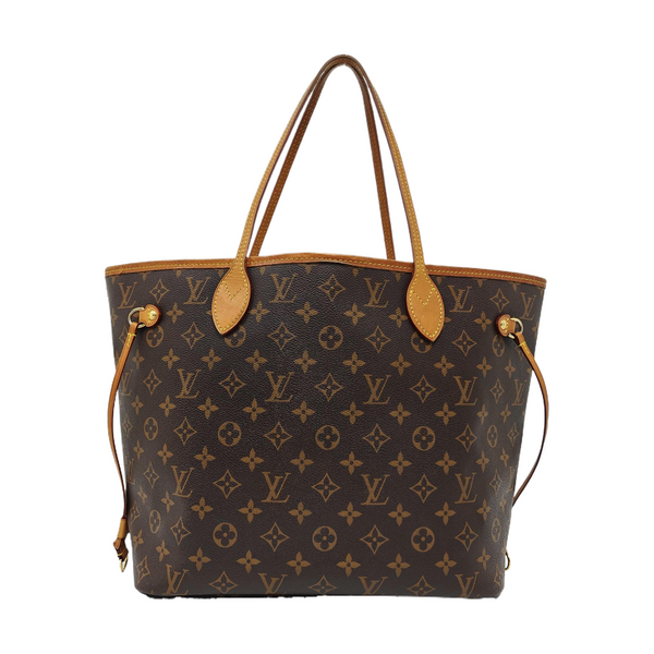 NEVERFULL MM Monogram Coated Canvas Brown