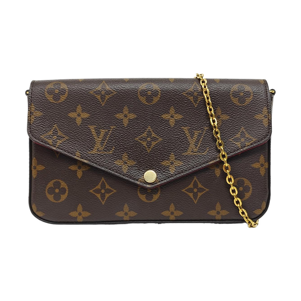 FÉLICIE Monogram Coated Canvas Brown
