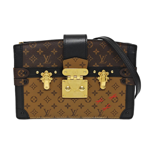 TRUNK Monogram Coated Canvas Brown