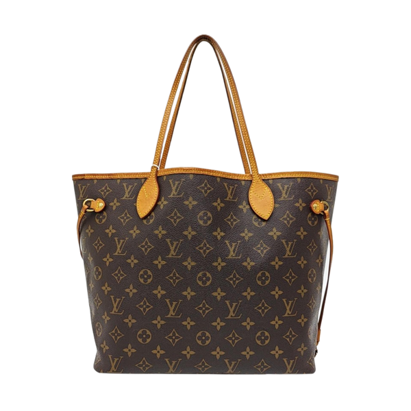 NEVERFULL MM Monogram Coated Canvas Brown