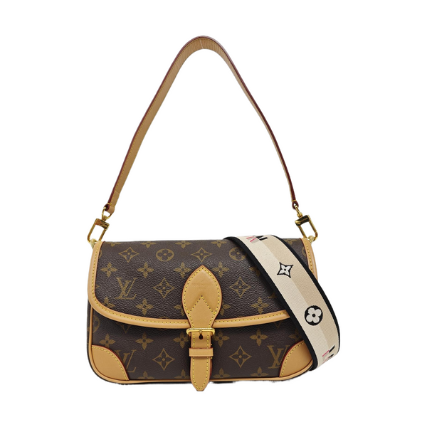DIANE Monogram Coated Canvas Brown