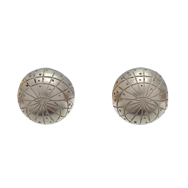 Metal Silver Clip On Earrings