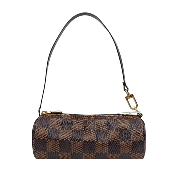 PAPILLON Mini Damier Ebene Coated Canvas Brown