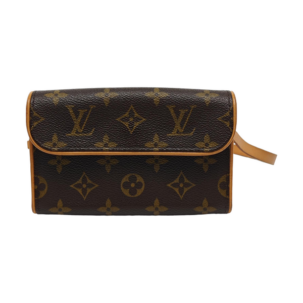 FLORENTINE Monogram Coated Canvas Brown