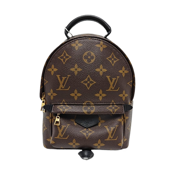 PALM SPRINGS Mini Monogram Coated Canvas Brown