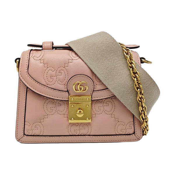 GG Matelassé Quilted Calfskin Pink