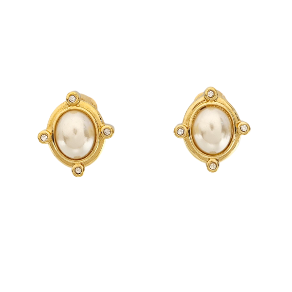 Metal Gold Clip On Earrings