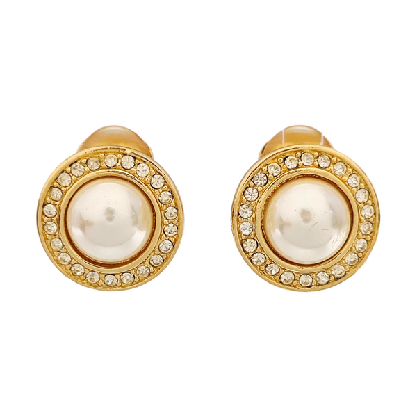 Metal Gold Clip On Earrings