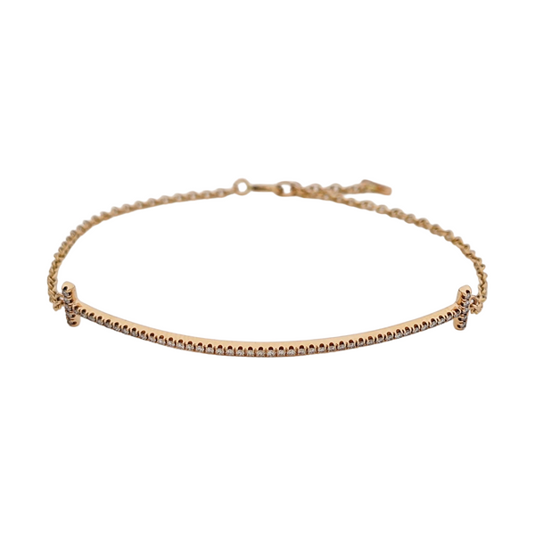 Tiffany T 18k Rose Gold Bracelet