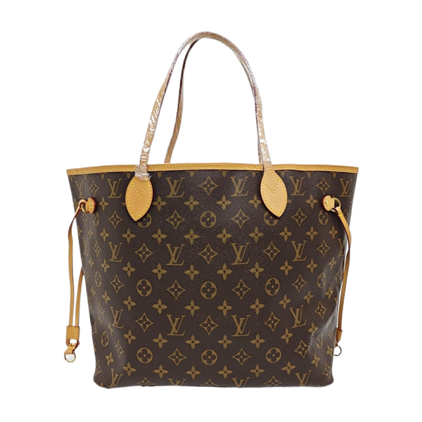NEVERFULL MM Monogram Coated Canvas Brown