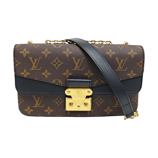 MARCEAU Monogram Coated Canvas Brown