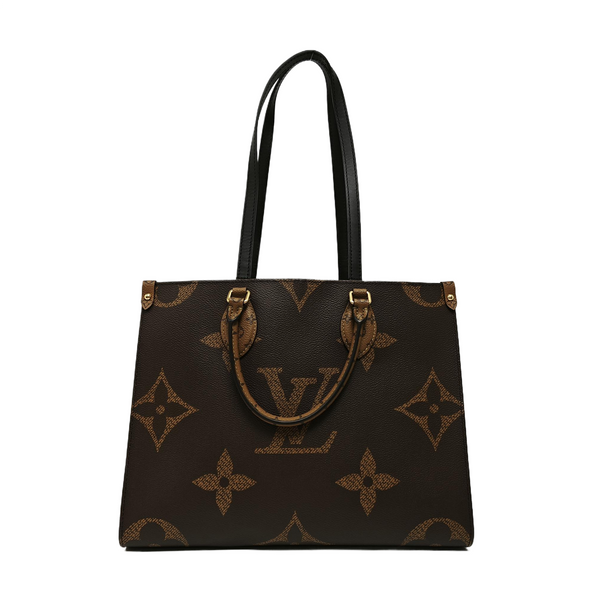 ONTHEGO MM Monogram Coated Canvas Brown