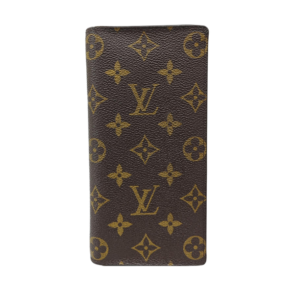 BRAZZA Monogram Coated Canvas Brown Wallet