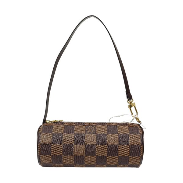 PAPILLON Mini Damier Ebene Coated Canvas Brown