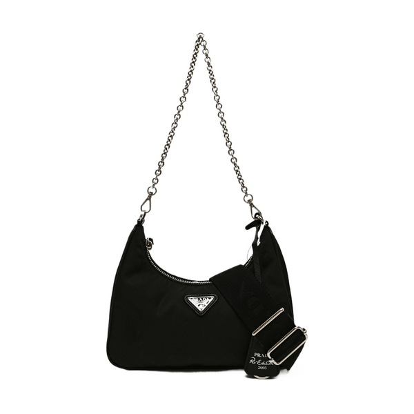 Authenticated pre-owned Re-Edition2005 Nylon Black - Shoulder Bag at Looply