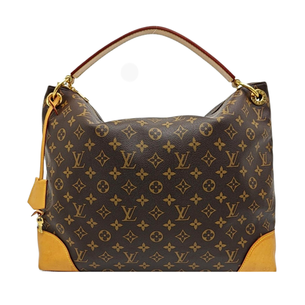 BERRI MM Monogram Coated Canvas Brown