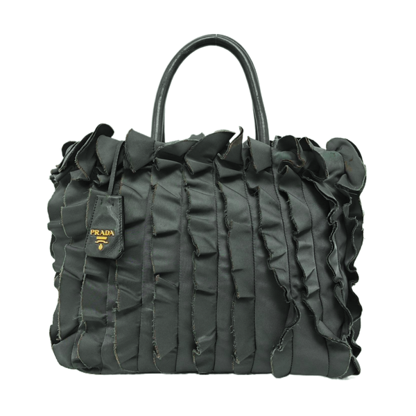 Nylon Top Handle Bag Green