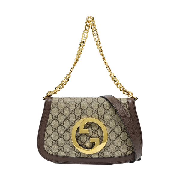 Blondie Small Monogram Coated Canvas Brown