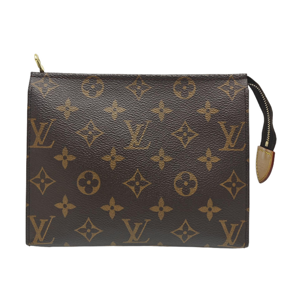 TOILET POCKET 19 Monogram Coated Canvas Brown