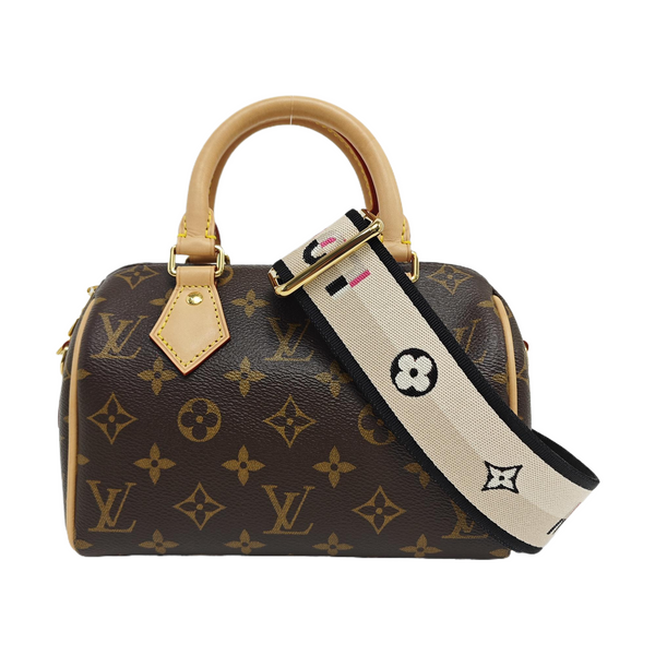 SPEEDY 20 Monogram Coated Canvas Brown