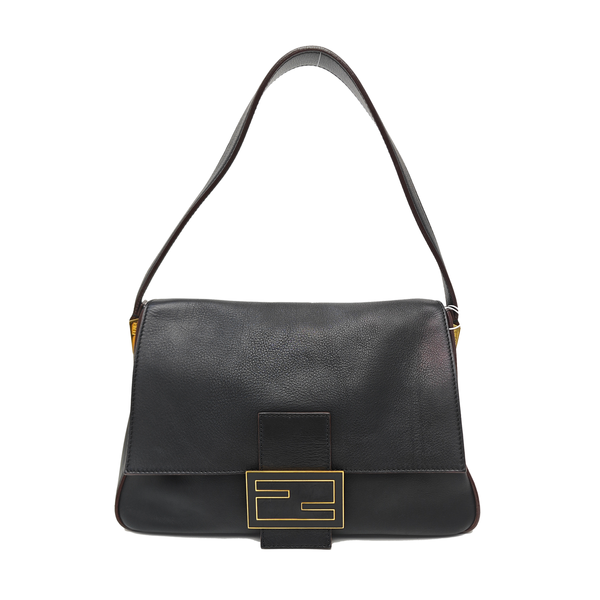 Calfskin Shoulder Bag Black