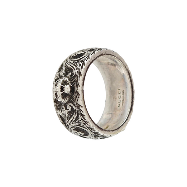 Gucci Garden 925 Sterling Silver Ring EU 56