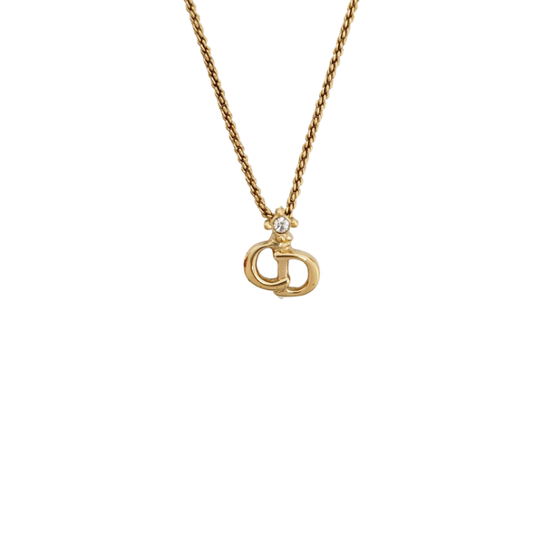 Petit CD Metal Gold Necklace