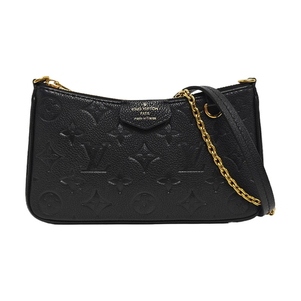 EASY POUCH ON STRAP Monogram Calfskin Black