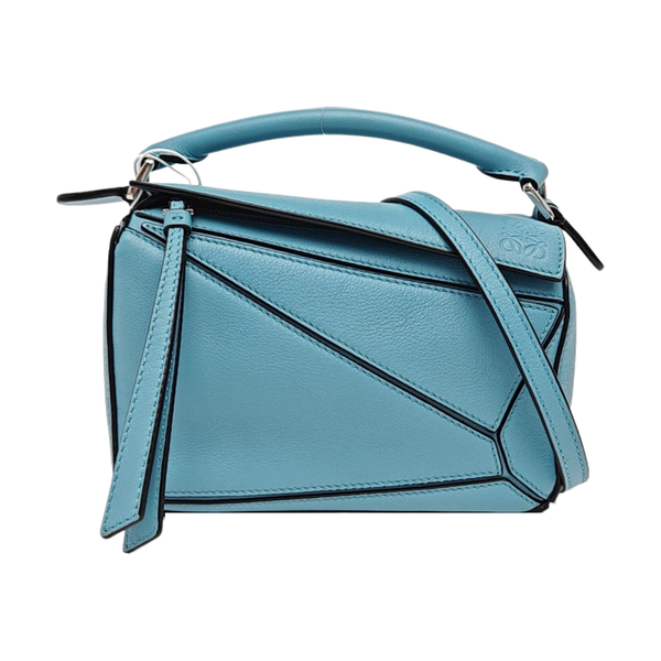 Puzzle Mini Calfskin Blue