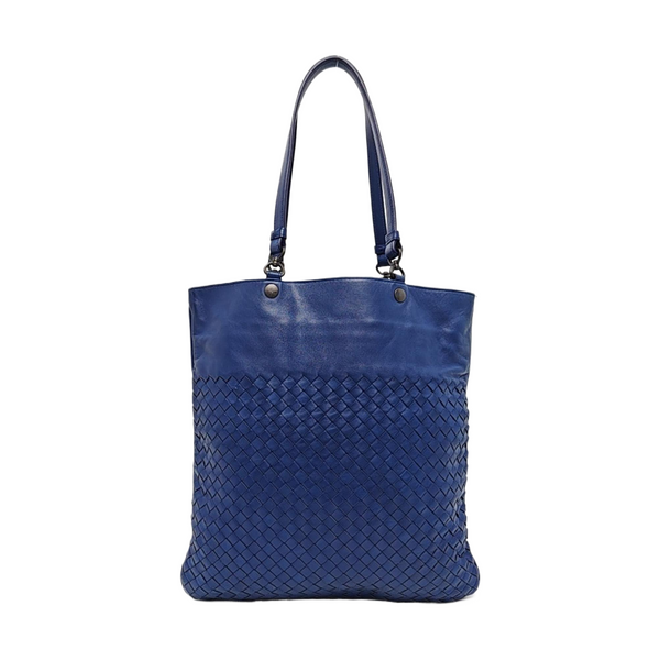 Lambskin Top Handle Bag Blue