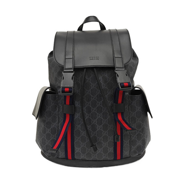 GG Supreme Monogram Coated Canvas Black