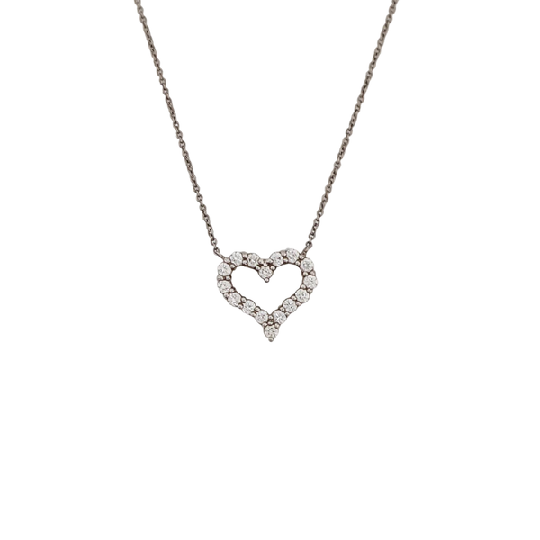 Tiffany Hearts Platinum 950 Silver Necklace