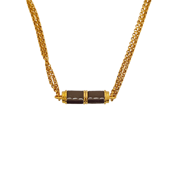 Tournis Tresse Metal Gold Necklace