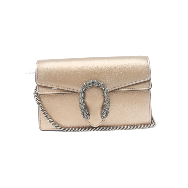 Authenticated pre-owned Dionysus Super Mini Calfskin Beige - Shoulder Bag at Looply