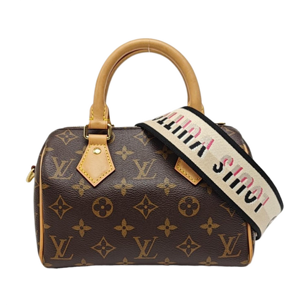 SPEEDY 20 Monogram Coated Canvas Brown
