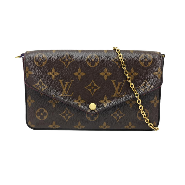 FÉLICIE Monogram Coated Canvas Brown