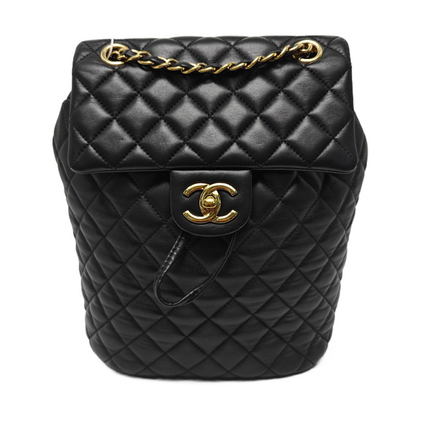 URBAN SPIRIT Small Quilted Lambskin Black