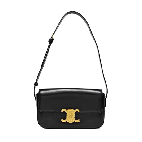 TRIOMPHE Small Calfskin Black